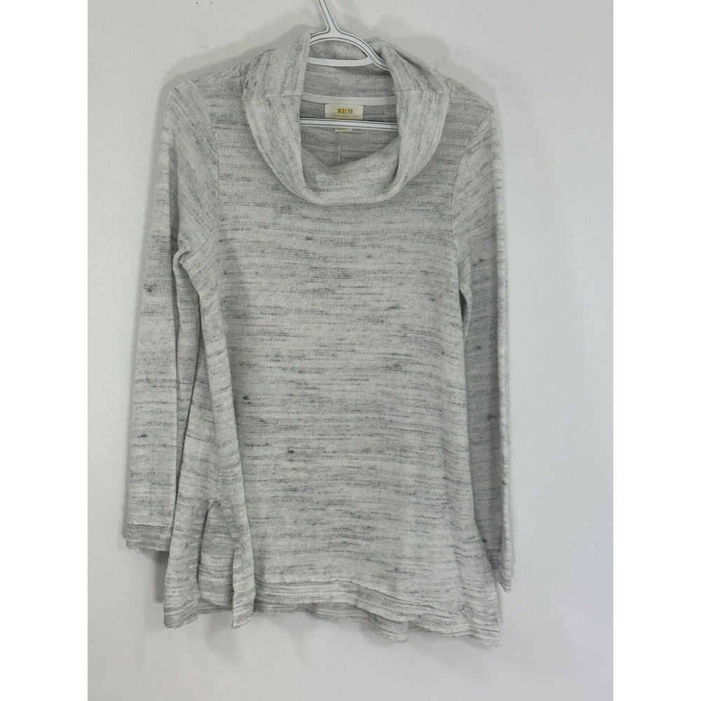 Maeve by Anthropologie Sweater Womens Small Off White Turtle Neck Pullover Slit